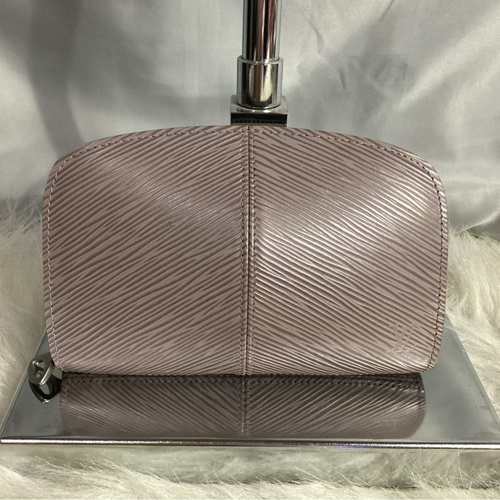 Louis Vuitton Epi Leather Zippy Coin Purse Wallet Bag RARE Lilac Vintage 2000 - Picture 2 of 15